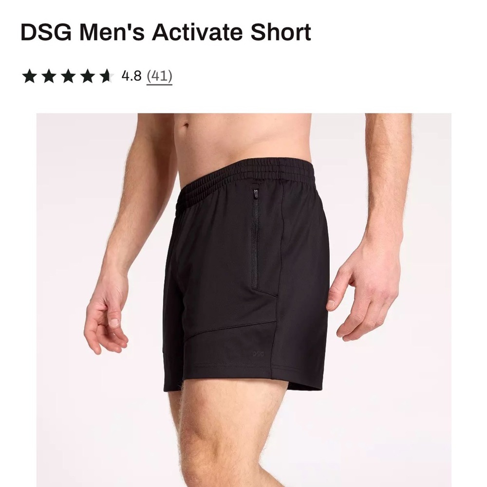 DSG Men's S Black Activate Shorts